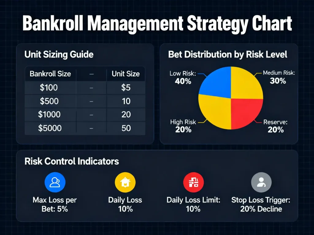 Bankroll management strategy and unit sizing for cricket betting
