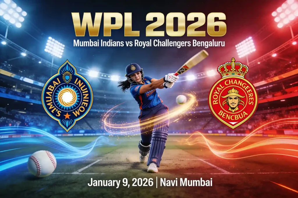WPL 2026 Season Opener: Mumbai Indians vs Royal Challengers Bengaluru