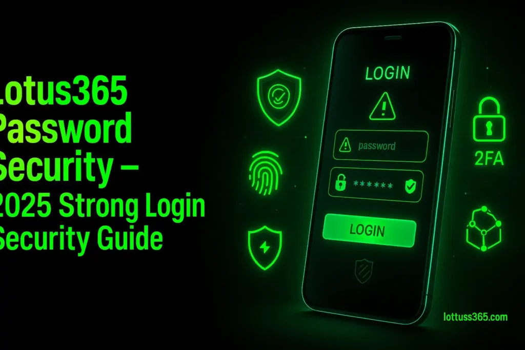 Lotus365 Password Security – 2025 Strong Login Security Guide