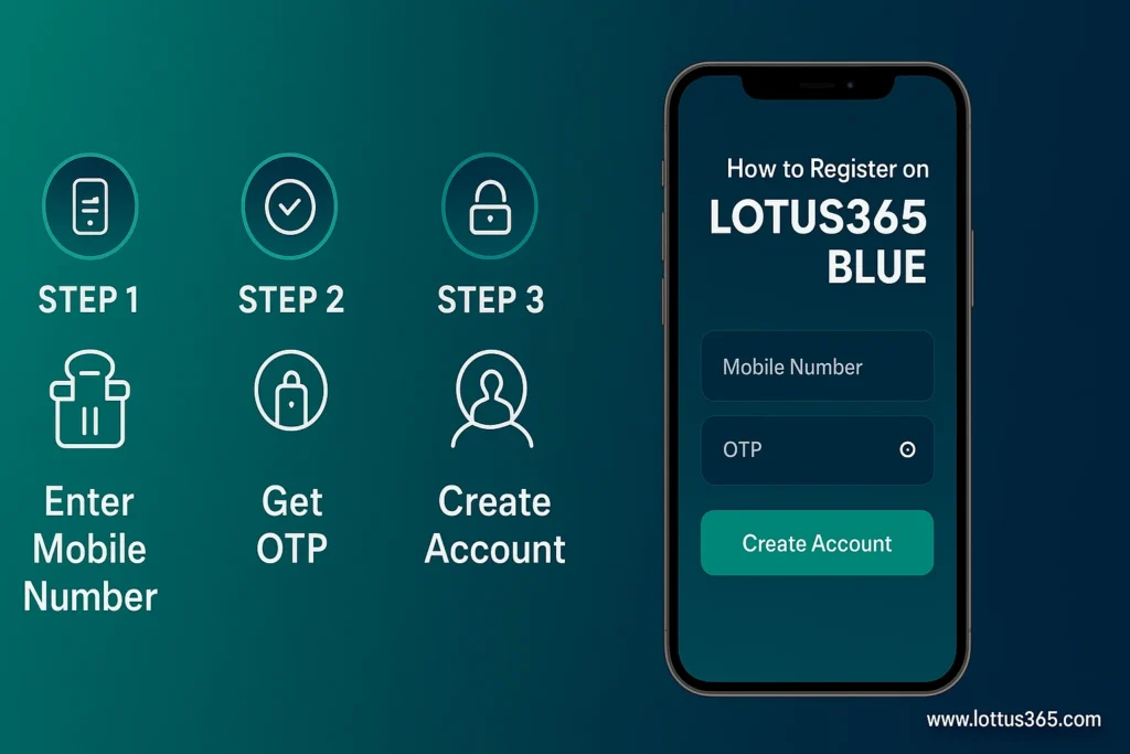 How to Lotus365 Blue Register (5 Steps)