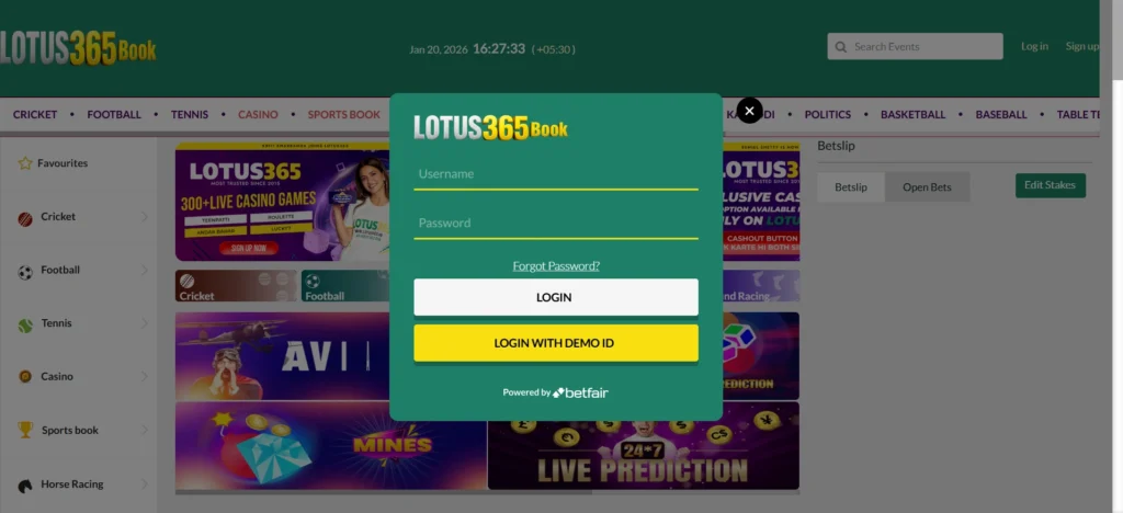 Lotus365 Mobile App