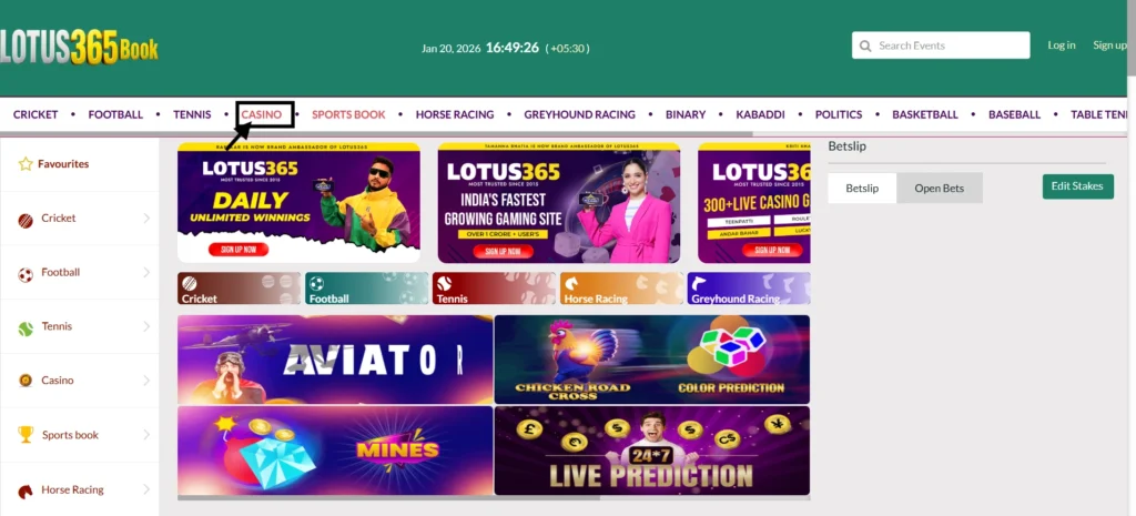 Lotus365 app download