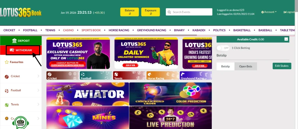 Lotus365 app download