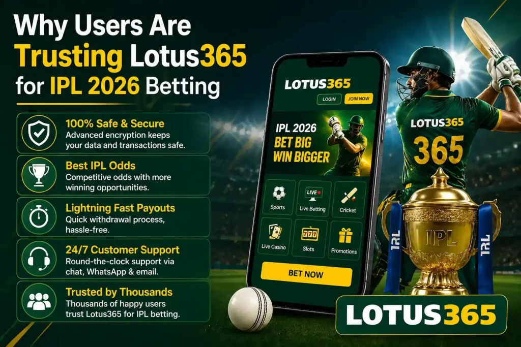 Trusting Lotus365 for IPL 2026